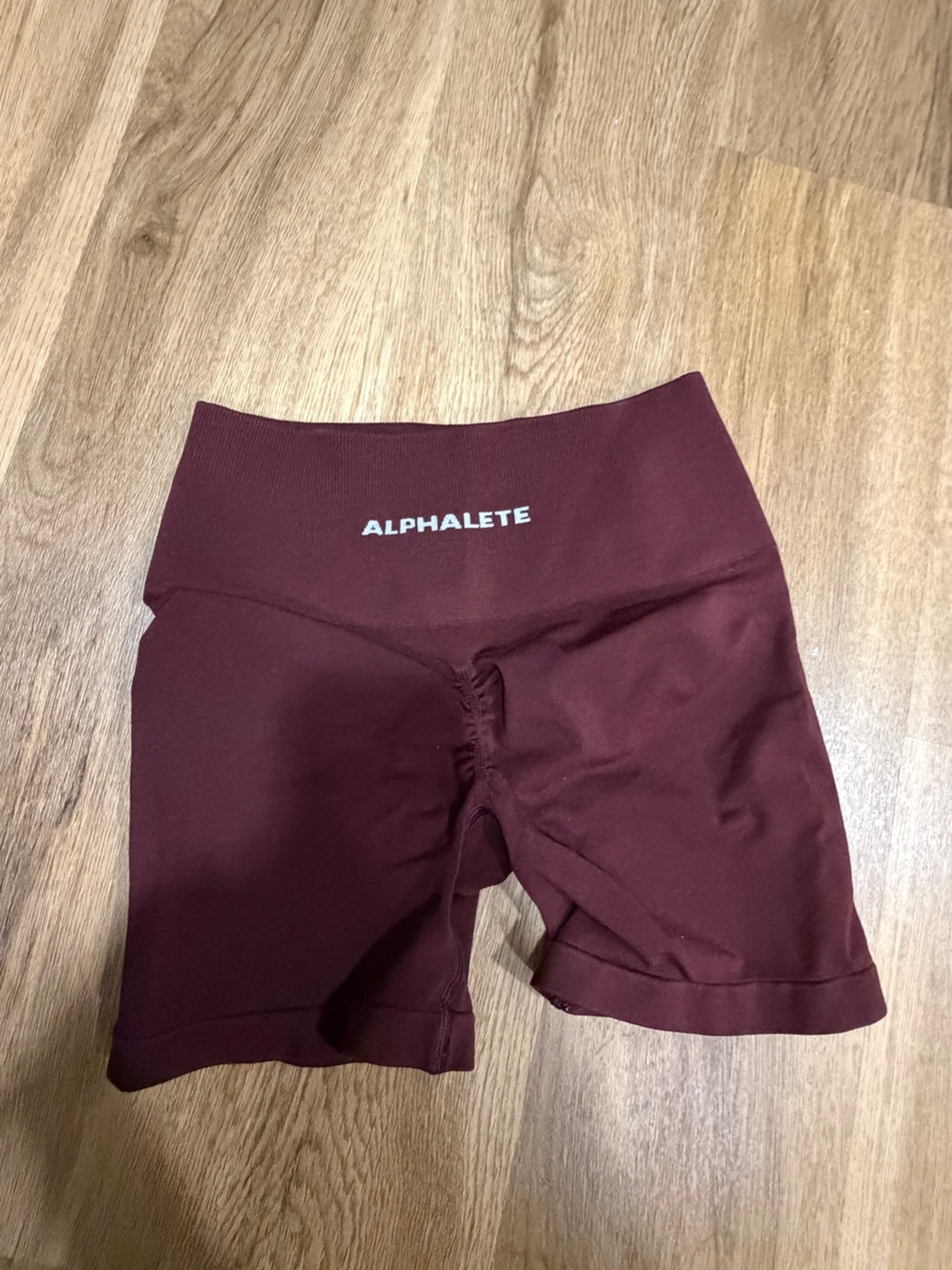 Alphalete Burgundy Athletic Gym Shorts
